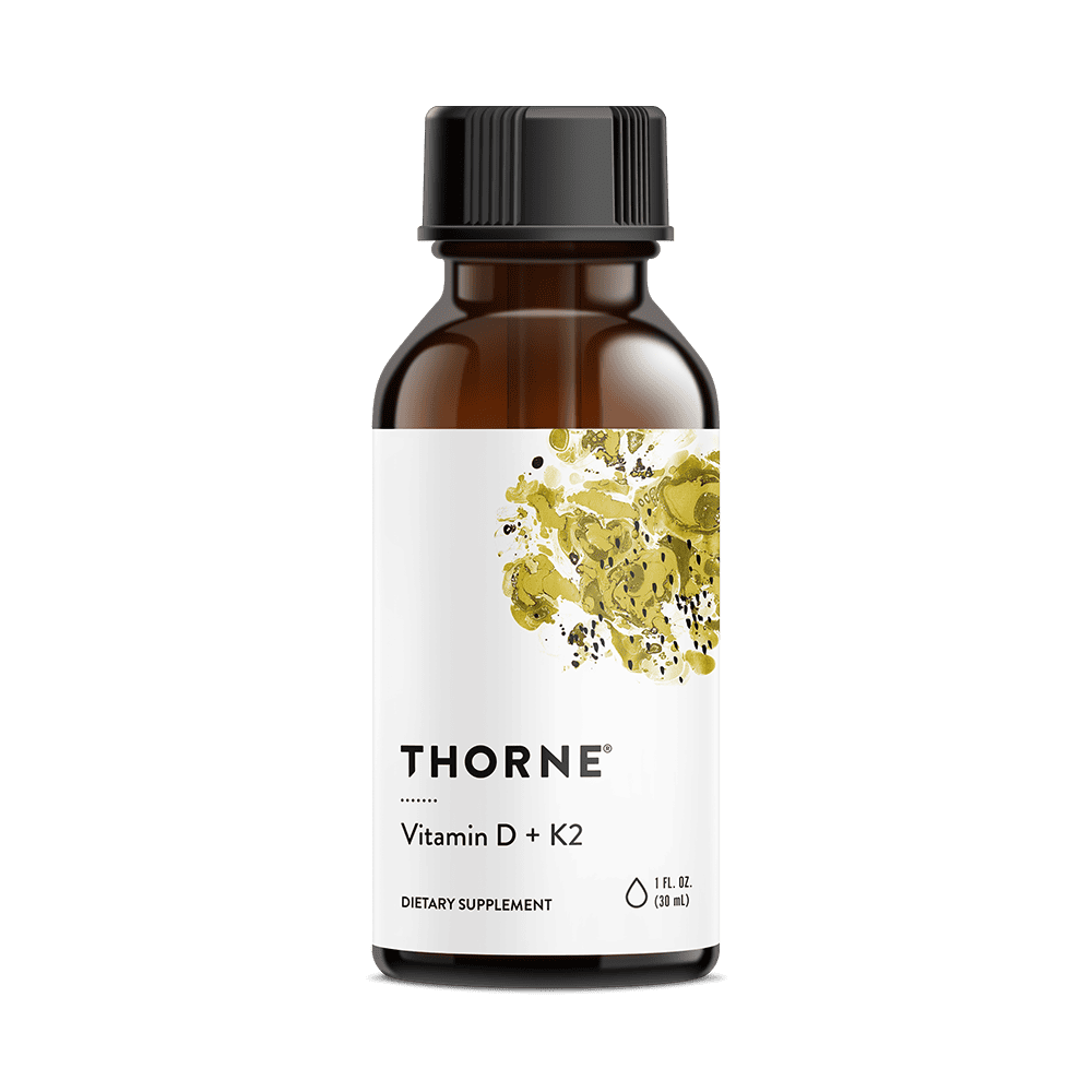 Thorne Vitamin D2 + K2 Liquid - Messiah Supplements